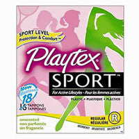 Playtex Regular Sport Tampons, Unscented - 18 Ea